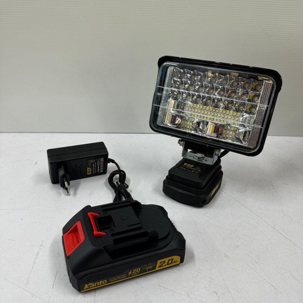 KANTO สปอร์ตไลท์ LED แบตเตอรี่ 20V รุ่น 76W KT-POWER-LT89 / 90W KT-POWER-LT90