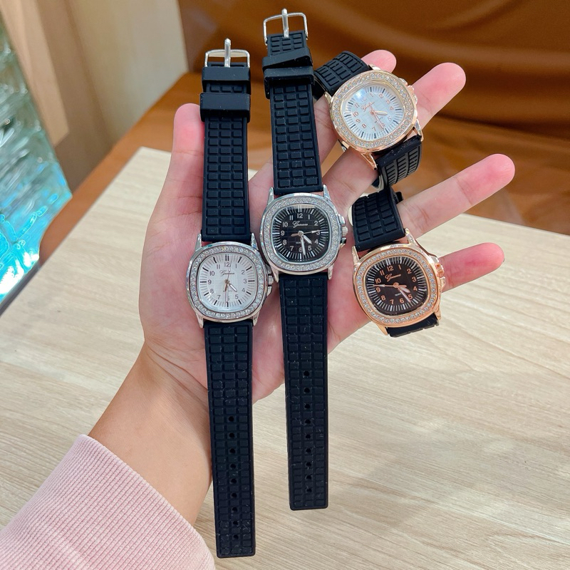 Geneva watch สายซิลิโคนนิ่ม ทรงหน้า Patek (ปาเต๊ะ) งานสวย งานหรู