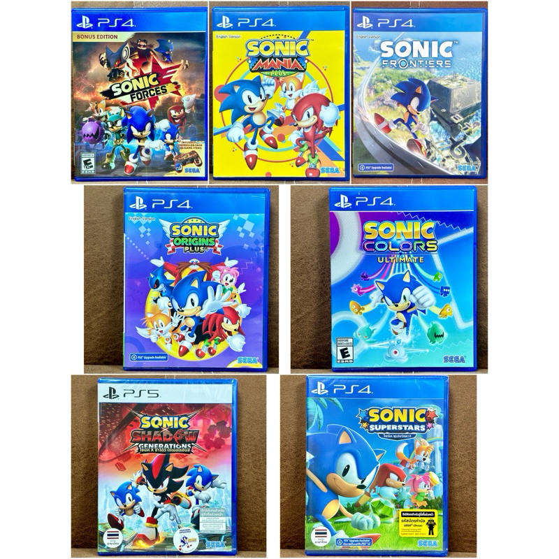 [Ps4] Sonic รวมหลายภาค / Sonic Shadow / Sonic Forces / Sonic Colors / Sonic Frontier / Sonic Mania /