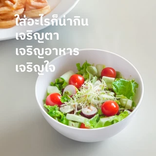 [สินค้าขายดี] ชามพลาสติกใส่อาหาร เข้าไมโครเวฟได้ คุณภาพดี มีมอก.