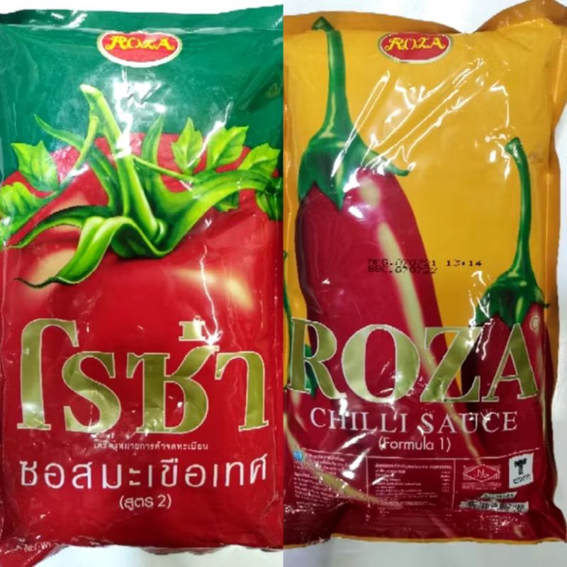 [มีสินค้าพร้อมส่ง] ซอสพริก ซอสมะเขือ โรซ่า แบบถุงเติม ขนาด 1000 กรัม ช่วยเพิ่มรสชาติของอาหารให้อร่อยมากยิ่งขึ้น