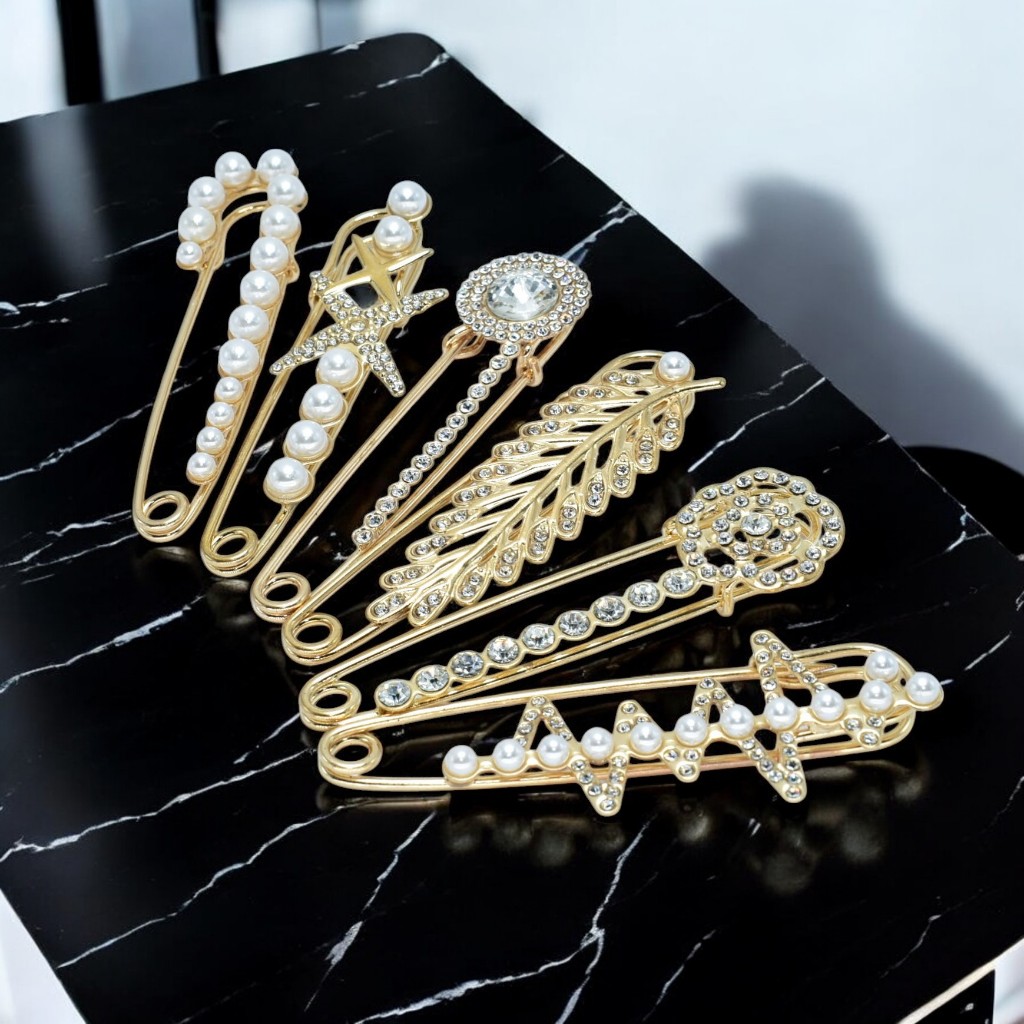 เข็มกลัดใหญ่ กลัดเสื้อสเวตเตอร์ ผ้าพันคอ เข็มกลัดกางเกง เข็มกลัดเสื้อ เข็มกลัด เครื่องประดับชุดสตรีอุปกรณ์เสริม