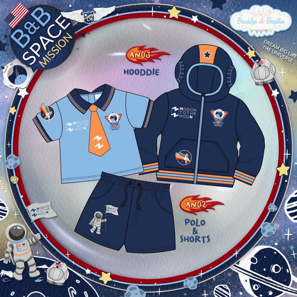 Brooklyn & Brighton - Astronaut's Mission to The Moon เด็กผู้ชาย เด็กผู้หญิง