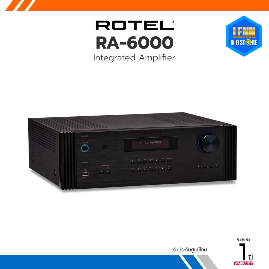 ROTEL-RA-6000 อินทิเกรตแอมป์ Stereo คลาส AB [ออกใบกำกับภาษีได้] LennHiFiStore / LENNSHOP