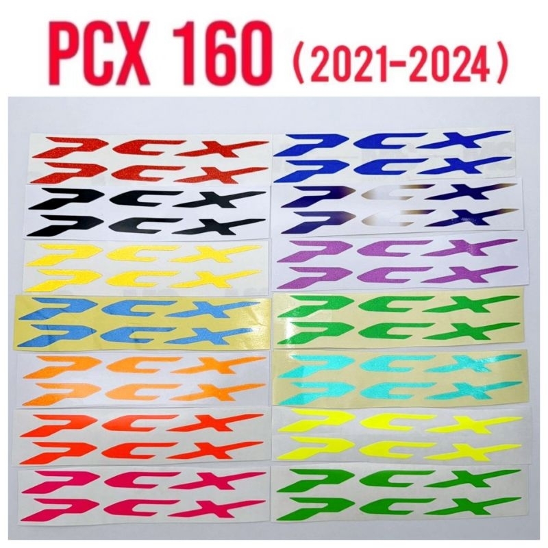 Pcx160 สติ๊กเกอร์ติดโลโก้ สติ๊กเกอร์โลโก้Pcx2021-2024 สติ๊กเกอร์Logo ติดทับโลโก้เดิม (1ชุด ติดได้2ข้าง)