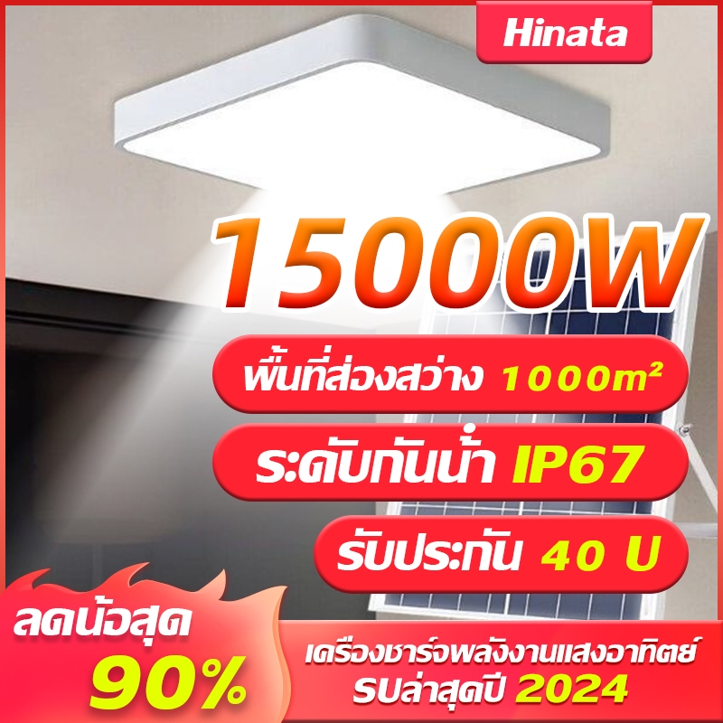 【รับประกัน40ปี】ซื้อ 1 แถม 1 โคมไฟติดเพดาน ไฟโซล่าเซลล ไฟ LED โคมไฟเพดาน ไฟติดห้องนอน หลอดไฟสว่างมาก