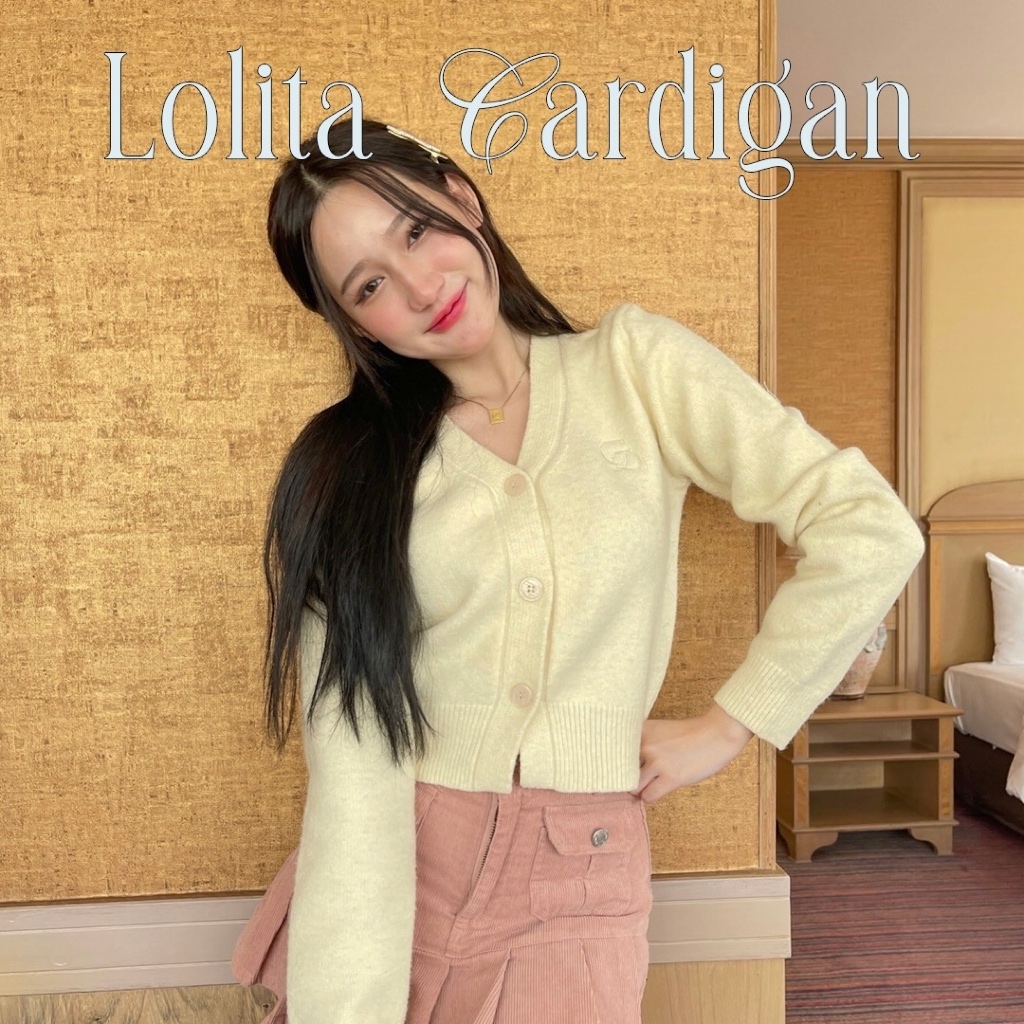 Choosedress A8273 Lolita Cardigan เสื้อกันหนาว คาร์ดิแกนไหมพรมคอวีทรงครอป