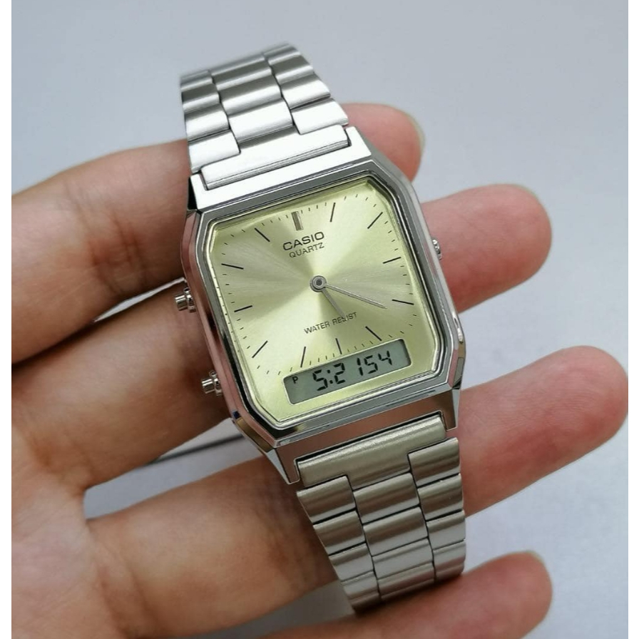 Casio นาฬิกาข้อมือ (กล่องขาว)Analog-Digital รุ่น AQ-230 AQ-230A ของแท้ รับประกันศูนย์ 1 ปี รูปที่ 6
