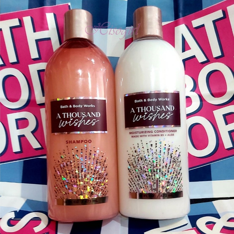 ของแท้ 100% *แถมถุงกระดาษ 1 ใบ* Bath and Body Works A Thousand Wishes Shampoo & Conditioner