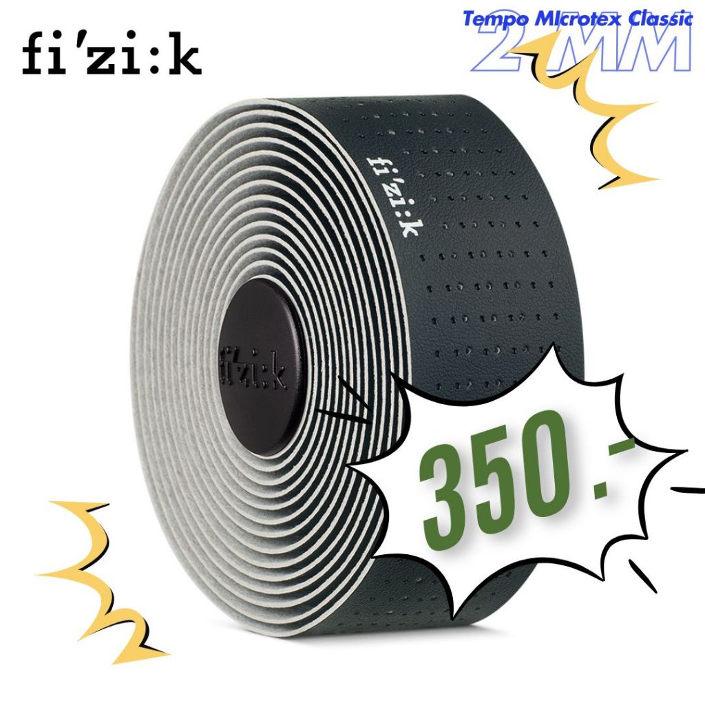ลดราคา!!! Fizik ผ้าพันแฮนด์จักรยาน Bar Tape Tempo Microtex Classic 2mm