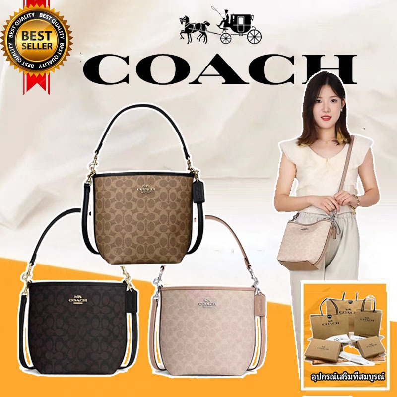 แท้ % Outlets กระเป๋าสะพายไหล่ผู้หญิง COACH แท้ กระเป๋าผู้หญิง CT800 กระเป๋าสะพายไหล่