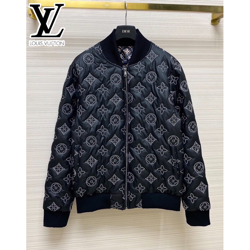 เสื้อแจ็คเก็ตแขนยาว Louis Vuitton Bomber Monogram Jacket