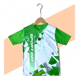 เสื้อกีฬาเด็ก เสื้อกีฬาพิมพ์ลาย IDเด็กไซส์ 28-30-32-34