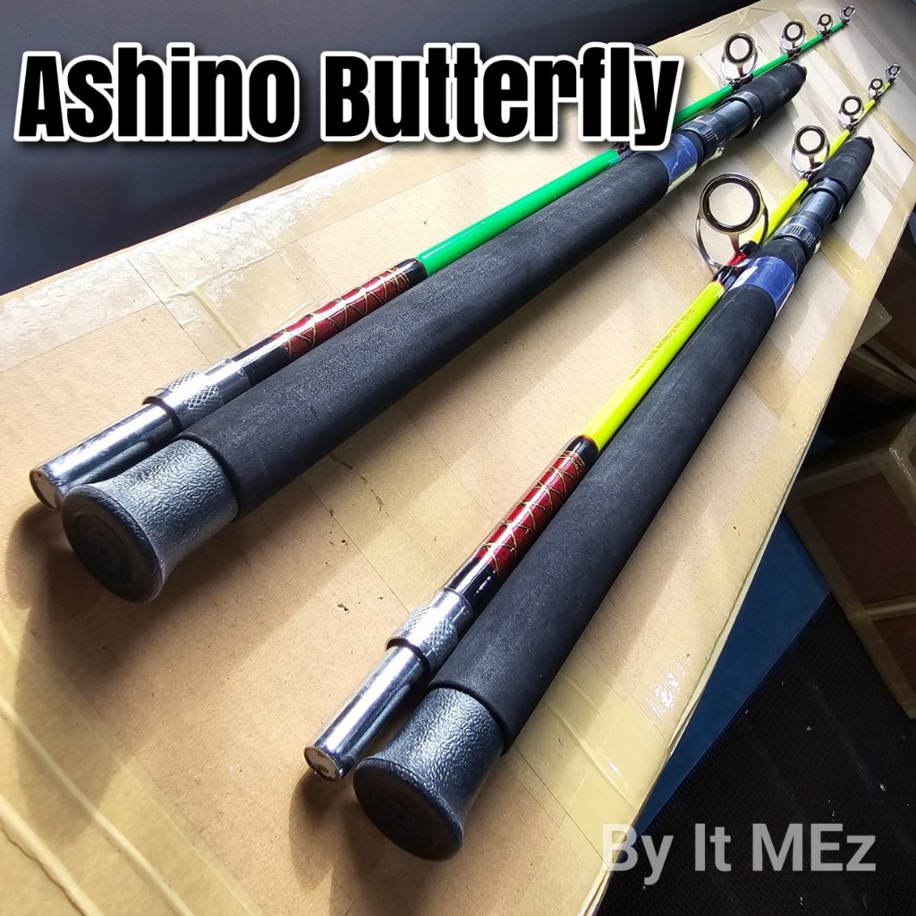 [ ของแท้ ]  คันตัน ต่อเกลียวโคน Ashino Butterfly Line wt. 30-50 lb. เหมาะกับงานช่อน ชะโด งานหนัก หน้าดิน Spinning