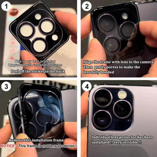 ฟิล์มกระจก กันรอย เลนส์กล้อง for iPhone 11 13 12 14 15 16 17 Pro Max Air 13 12 Mini 14 15 16 Plus เลนส์กล้องไอโฟน
