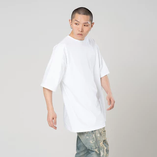 เสื้อยืด RUNBOY ป้ายแดง คอฟิต สีขาว