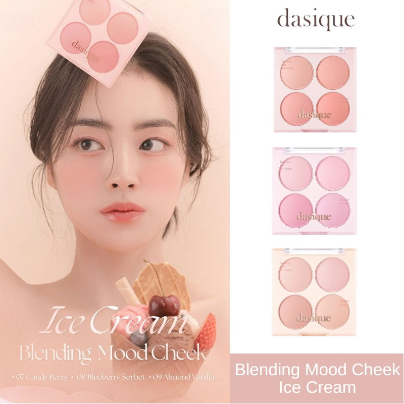 【พร้อมส่ง แท้100%】Dasique Blending Mood Cheek Ice Cream Collection 10.4 g 07/08/09 บลัชออนสีหวาน สไตล์ลูกคุณหนู