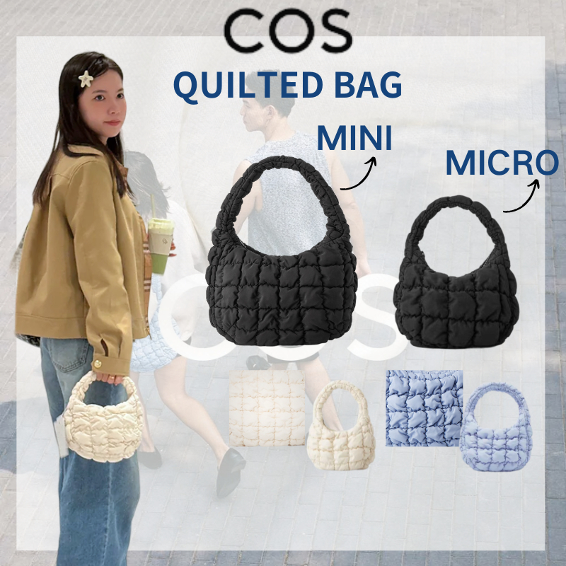 ใหม่เอี่ยม COS QUILTED MINI BAG กระเป๋า cos quilted messenger micro bag กระเป๋าเมฆ(3 color)