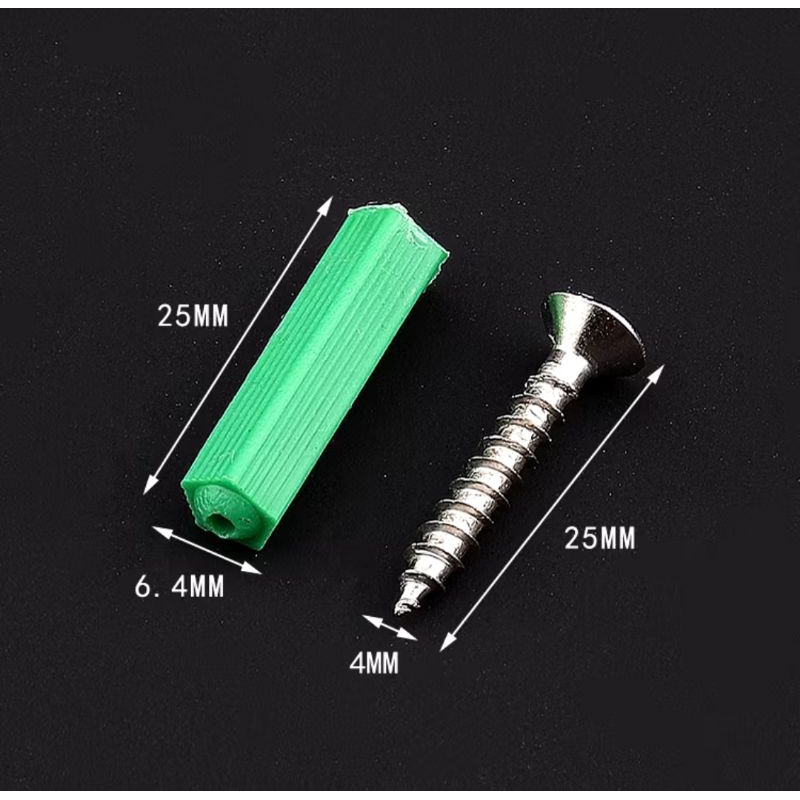 น็อตเกลียวปล่อย m6 แสตนเลส 304 พุกพลาสติก สกรูเกลียวปล่อย น็อต ตัวยึดฐานกล้องวงจรปิด