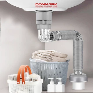 DONMARK ท่อน้ำทิ้งกันกลิ่น พร้อมสะดืออ่าง บิดงอยืดหดได้ 360 องศา รุ่น CDE-D01