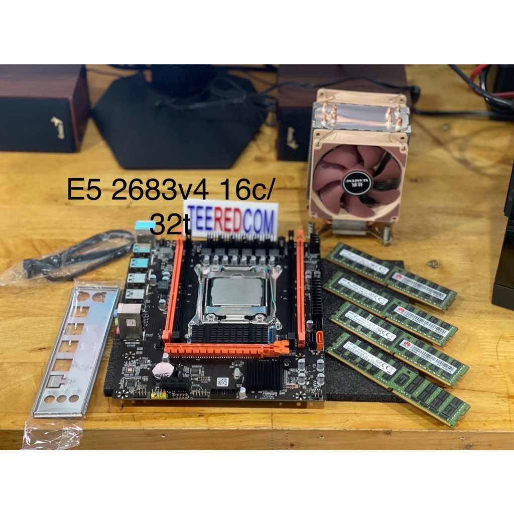 Mb x99+cpu INTEL XEON E5 2683 V4 16c/32t + ram ddr4 16-128gb/M.2 NVME