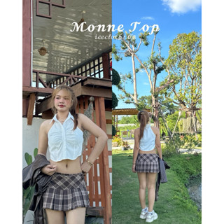 𝒾𝒸𝑒𝒸𝓁𝑜𝓉𝒽𝓈 𐐪ї𐑂 | Monne Top 🍡🎀✨ เสื้อครอปแขนกุด เย็บย่น ปัก 𝒾𝒸…