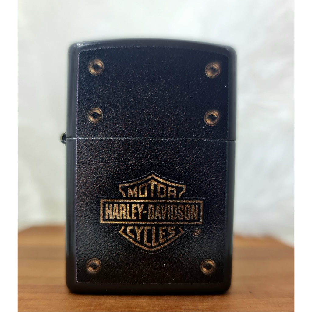 ZIPPO ฮาร์ลีย์-เดวิดสัน ลายกล่องเหล็ก แท้ 100% USA