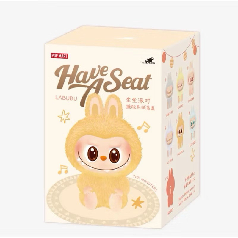 Popmart ของแท้ พร้อมส่ง Labubu V2 Have a Seat ลาบูบู้