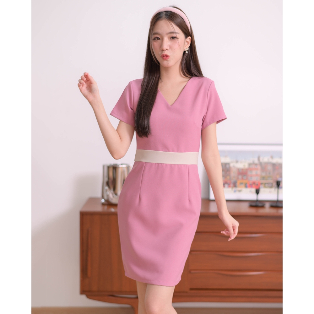 CRAYONBRAND - ชุดเดรส รุ่น Twotone bar dress