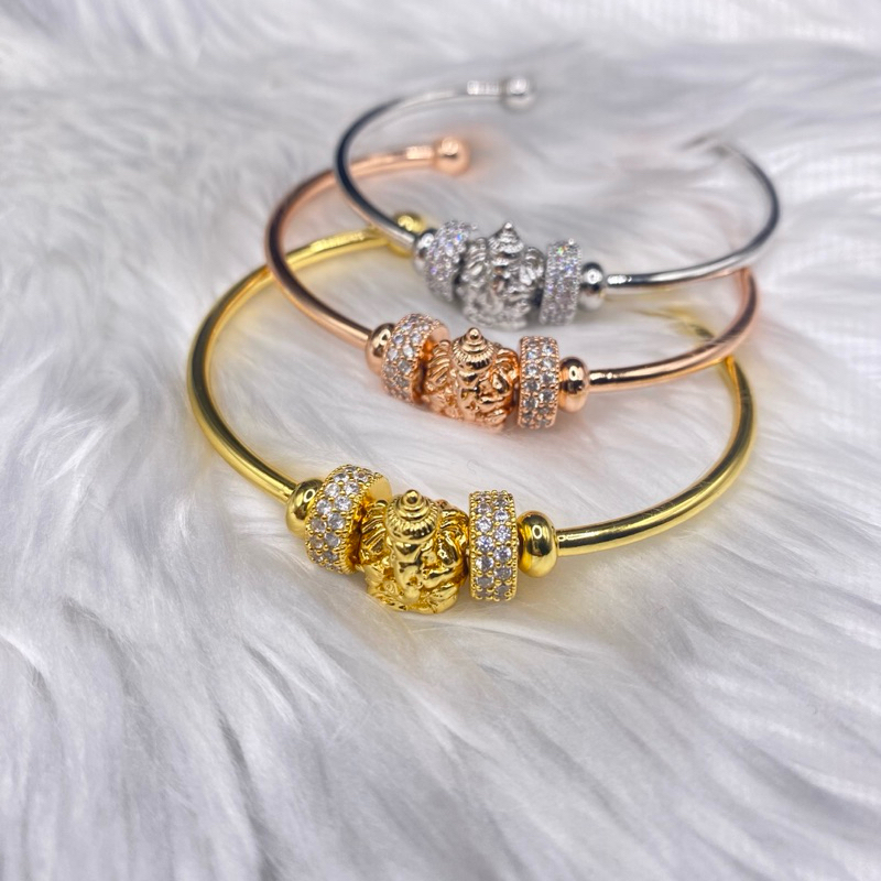 พร้อมส่ง!!กำไลพระพิฆเนศ ปางเศรษฐี (ฟรีไซส์)(ปรับขนาดได้)