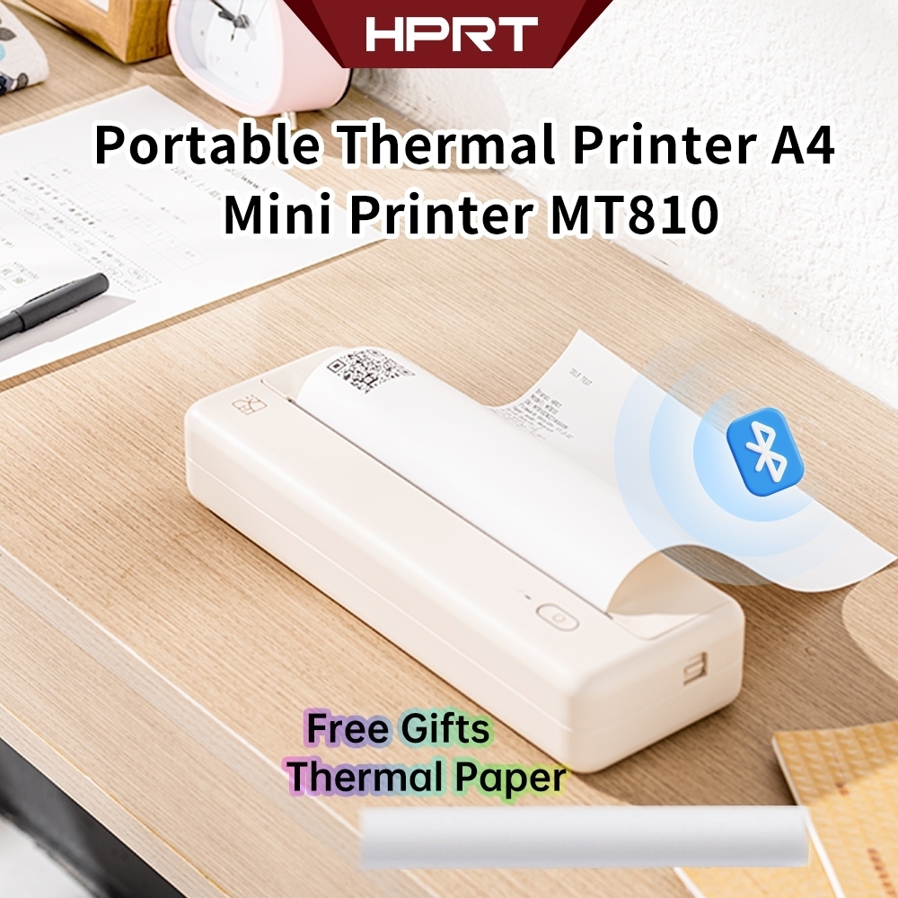 HPRT เครื่องพิมพ์ความร้อน A4 เครื่องพิมพ์แบบพกพา ปริ้นเตอร์ เครื่องปริ้นพกพา เครื่องปริ้นเตอร์ ที่เห