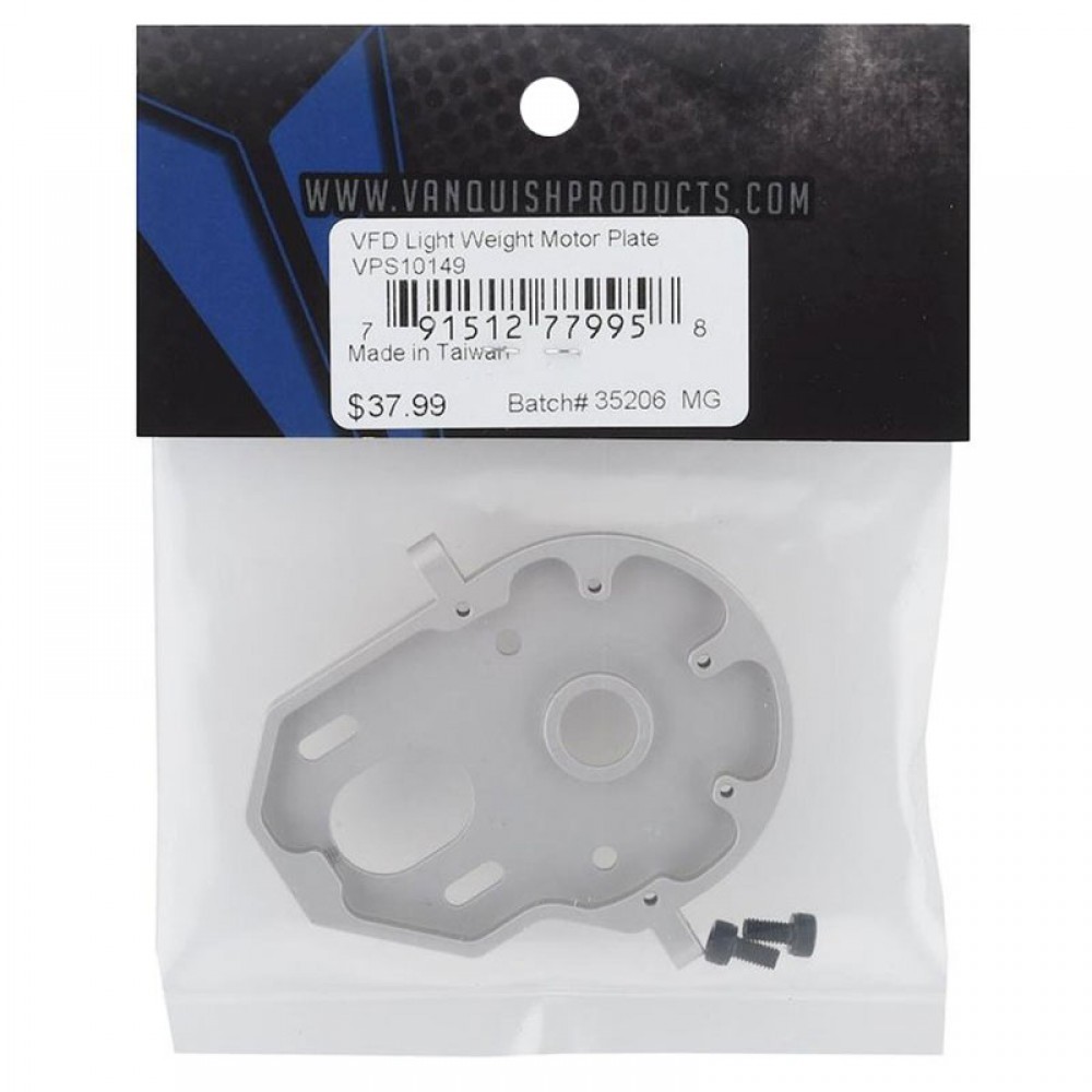 Vanquish VS4-10 Aluminum VFD Light Weight Motorplate Silver VPS10149