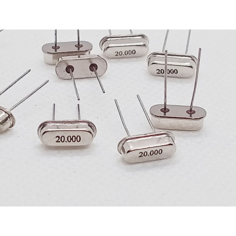 (แพ็ค2ตัว) คริสตัล 10MHZ, 8MHz, 24MHz, 20MHz, 2ขา ขนาด4.3×11mm.Crystal  พร้อมส่ง