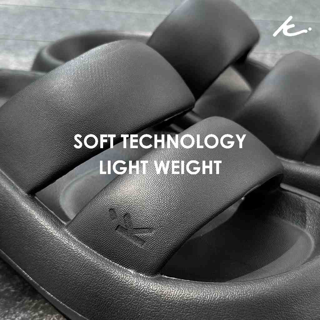 KIM&CO. ORIGINAL - PILLOW CLOUD SANDAL(KS008W) รองเท้าแตะแฟชั่นผู้หญิง รองเท้าแตะเกาหลีมินิมอล พื้นนุ่มสบาย ไม่เมื่อย