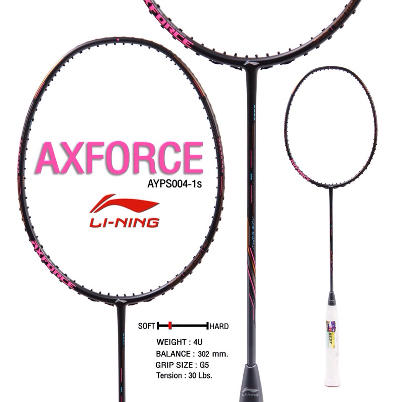 LI-NING ไม้แบดมินตัน BADMINTON RACKET | AxForce 80 𝟒𝐔 (AYPS004-1s)