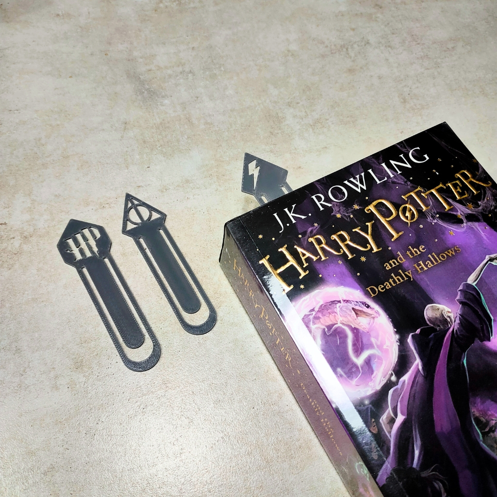 ที่คั่นหนังสือลายแฮร์รี่ พอตเตอร์ (Harry Potter) – เซ็ต 3 ชิ้น [3D Print]