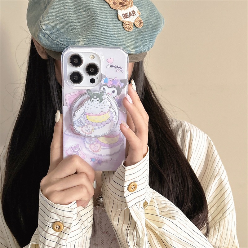 เคสน้องคุโรม่วง + griptok งานแม่เหล็ก เคสไอโฟน พร้อมส่ง เคสสำหรับ IPHONE CASE 12-16PROMAX