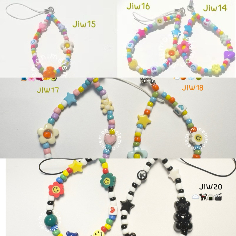 phone charm พวงกุญแจ พวงกุญแจลูกปัด สายห้อยเคสโทรศัพท์(อ่านรายละเอียดสินค้าก่อนสั่งนะคะ)