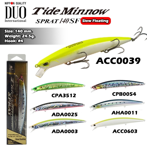 เหยื่อปลอม DUO Tide Minnow SPRAT 140SF