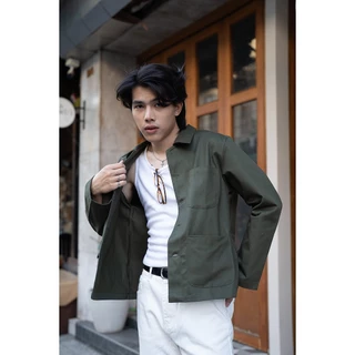 Prompt Journey Jacket 3 pocket workwear M/L/XL เสื้อแจ็คเก็ต​​ กระเป๋า3ใบ เอิร์ธ​โทน​ แจ็คเก็ตผู้ชาย