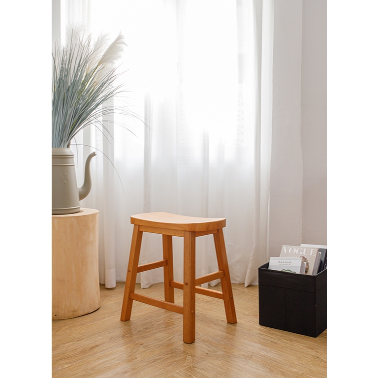 MAAI Design Yokuso stool เก้าอี้นั่งสตูลไม้จริงทั้งตัว ประกอบสำเร็จ