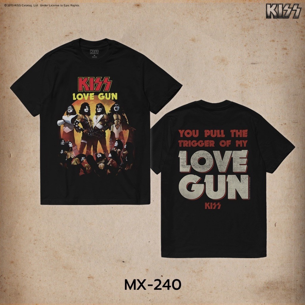 Power 7 Shop เสื้อยืดวง คิส ลิขสิทธ์แท้ KISS T-SHIRTS (MX-240)