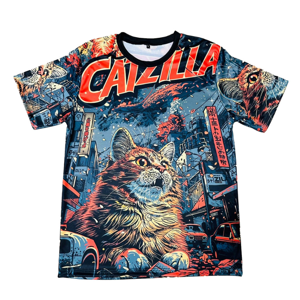 เสื้อยืดลาย CATZILLA สุดเท่ ลายใหม่ล่าสุด