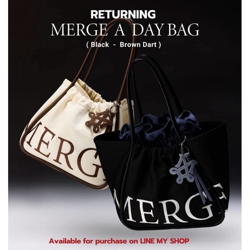 [พร้อมส่ง] Merge A-Day Bag normal / mini ของใหม่ (ใช้ส่วนลด 20- 30% ได้)