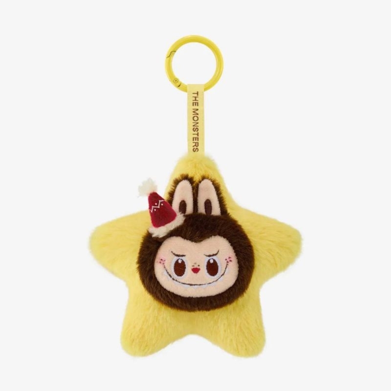 (พร้อมส่งจากไทย) กล่องสุ่มป้ายเหลือง พวงกุญแจ THE MONSTERS Classic Series-Sparkly Plush Pendant Blind Box