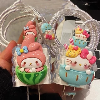 ส่งจากไทย มาใหม่ เคสสายชาร์จ สำหรับ xiaomi 33w ลายการ์ตูนน่ารัก Cable Bite 1ชุด 5ชิ้น
