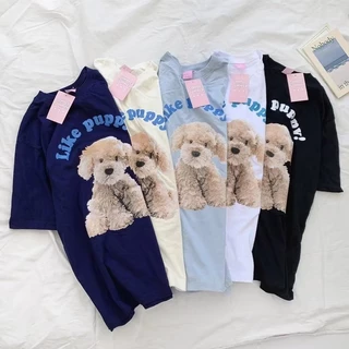 COD✅ (ส่งจากกรุงเทพ)BOOM Shop Flower step by step เสื้อโอเวอร์ไซต์ oversize เสื้อยืดผ้าคอตตอน cotton