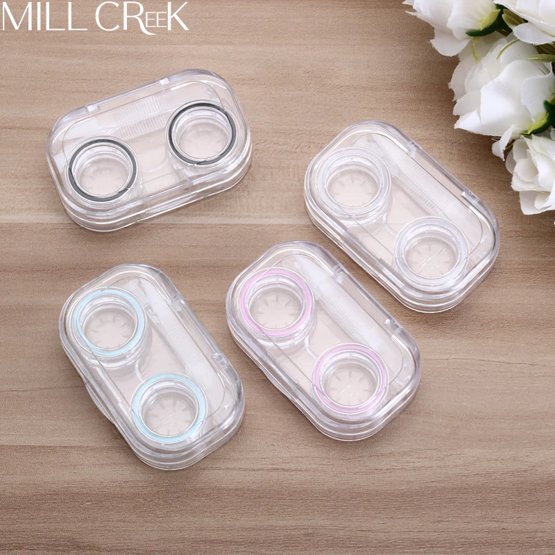 MILL CREEK กล่องเคสคอนแทคเลนส์ ลายการ์ตูนน่ารัก สามมิติ สําหรับตกแต่ง
