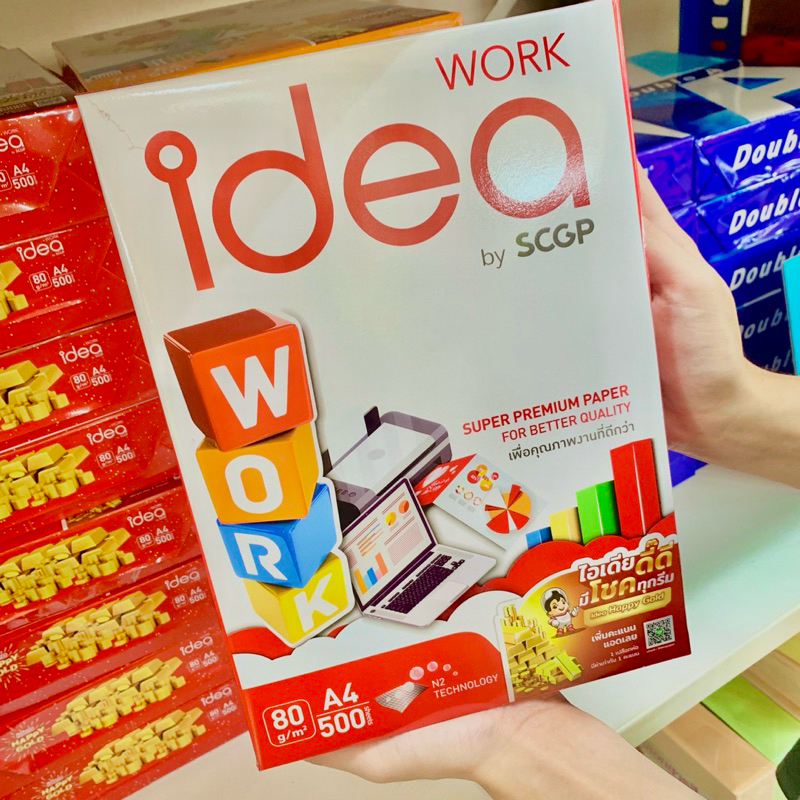กระดาษ A4 Idea work (ไอเดียเวิร์ค) 80 แกรม