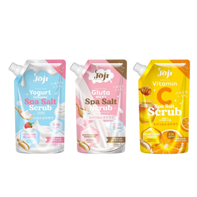 (1 ถุง) Joji ซีเคร็ท ยัง สปา ซอลท์ สครับ เกลือสปาขัดผิว ขนาด 350 กรัม